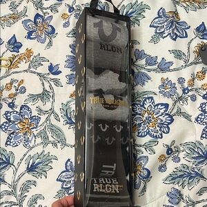 True Religion Black and Gray Sock Trio